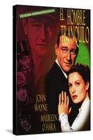 The Quiet Man, Spanish Movie Poster, 1952-null-Stretched Canvas