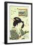 The Quiet Type, from the Series 'Twelve Modern-Day Beauties'-Okada Beisanjin-Framed Giclee Print