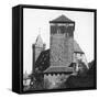 The Quintagonal Tower (Funfeckiger Thur), Kaiserstallung, Nuremberg, Germany, C1900s-Wurthle & Sons-Framed Stretched Canvas
