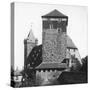 The Quintagonal Tower (Funfeckiger Thur), Kaiserstallung, Nuremberg, Germany, C1900s-Wurthle & Sons-Stretched Canvas