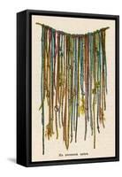 The Quipu Used by the Ancient Peruvians to Record Events Keep Accounts &C-null-Framed Stretched Canvas