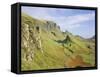 The Quiraing, Isle of Skye, Highlands Region, Scotland, UK, Europe-Roy Rainford-Framed Stretched Canvas