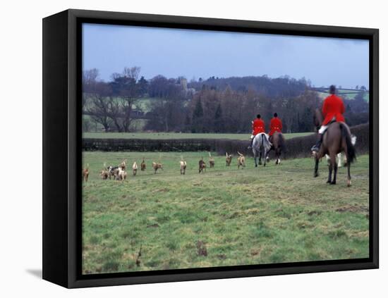 The Quorn Fox Hunt, Leicestershire, England-Alan Klehr-Framed Stretched Canvas