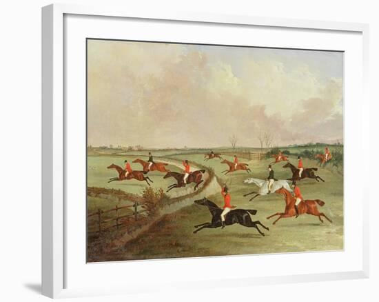 The Quorn Hunt in Full Cry: Second Horses-John Dalby-Framed Giclee Print