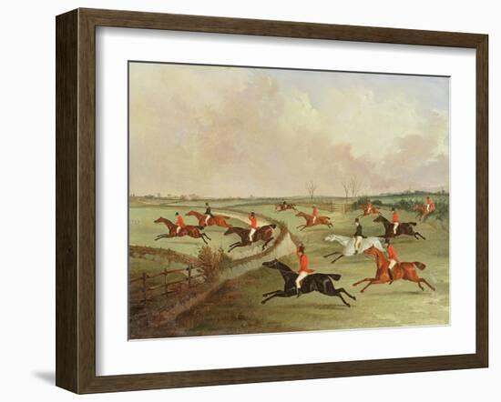 The Quorn Hunt in Full Cry: Second Horses-John Dalby-Framed Giclee Print