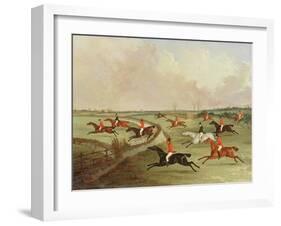 The Quorn Hunt in Full Cry: Second Horses-John Dalby-Framed Giclee Print