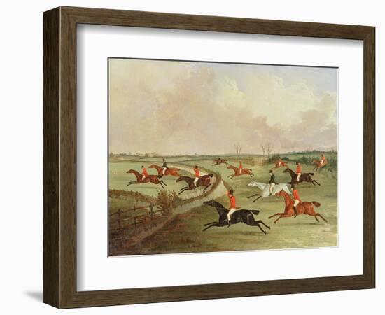 The Quorn Hunt in Full Cry: Second Horses-John Dalby-Framed Giclee Print