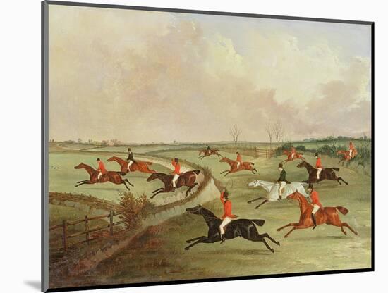 The Quorn Hunt in Full Cry: Second Horses-John Dalby-Mounted Giclee Print