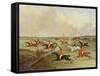 The Quorn Hunt in Full Cry: Second Horses-John Dalby-Framed Stretched Canvas