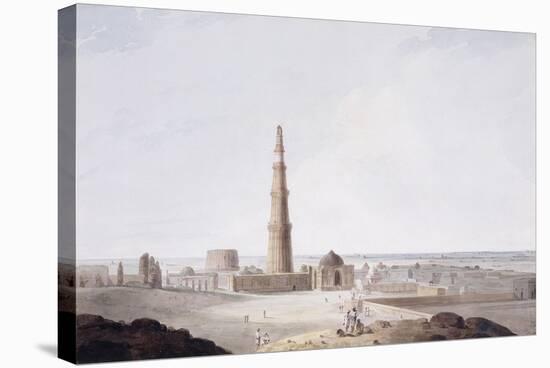 The Qutb Minar, Delhi, C. 1789-Thomas & William Daniell-Stretched Canvas