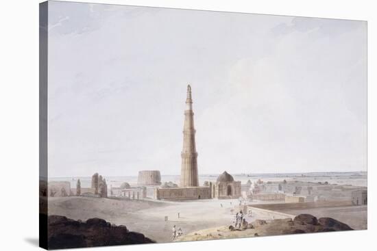 The Qutb Minar, Delhi, C. 1789-Thomas & William Daniell-Stretched Canvas