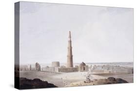 The Qutb Minar, Delhi, C. 1789-Thomas & William Daniell-Stretched Canvas