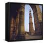 The Qutb Minar, Delhi, India-G Richardson-Framed Stretched Canvas