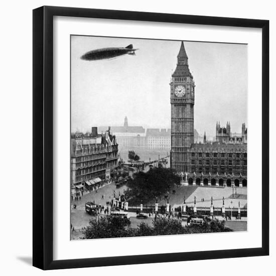 The R101 Passing over the House of Commons, 14th October 1929-null-Framed Giclee Print