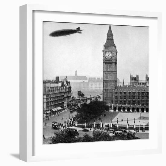 The R101 Passing over the House of Commons, 14th October 1929-null-Framed Giclee Print