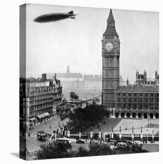 The R101 Passing over the House of Commons, 14th October 1929-null-Stretched Canvas