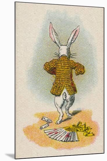 The Rabbit Running Away, 1930-John Tenniel-Mounted Giclee Print