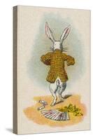 The Rabbit Running Away, 1930-John Tenniel-Stretched Canvas