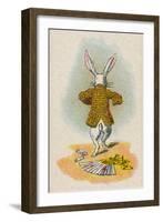 The Rabbit Running Away, 1930-John Tenniel-Framed Giclee Print