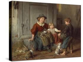 The Rabbits-Felix Schlesinger-Stretched Canvas