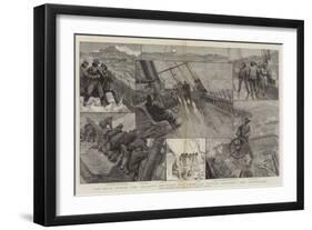 The Race across the Atlantic Between the American Yachts Coronet and Dauntless-null-Framed Giclee Print