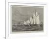 The Race across the Atlantic Ocean Between the American Yachts Coronet and Dauntless-null-Framed Giclee Print