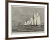 The Race across the Atlantic Ocean Between the American Yachts Coronet and Dauntless-null-Framed Giclee Print