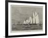 The Race across the Atlantic Ocean Between the American Yachts Coronet and Dauntless-null-Framed Giclee Print