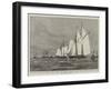 The Race across the Atlantic Ocean Between the American Yachts Coronet and Dauntless-null-Framed Giclee Print