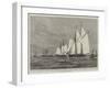 The Race across the Atlantic Ocean Between the American Yachts Coronet and Dauntless-null-Framed Giclee Print