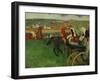 The Race Course: Amateur Jockeys Near a Carriage, 1876-1887-Edgar Degas-Framed Giclee Print