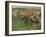 The Race Course, Amateur Jockeys Near a Carriage, circa 1876-87-Edgar Degas-Framed Giclee Print