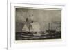 The Race for the America Cup, the Cambria Rounding Sandy Hook-Charles Ricketts-Framed Giclee Print