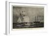 The Race for the America Cup, the Cambria Rounding Sandy Hook-Charles Ricketts-Framed Giclee Print