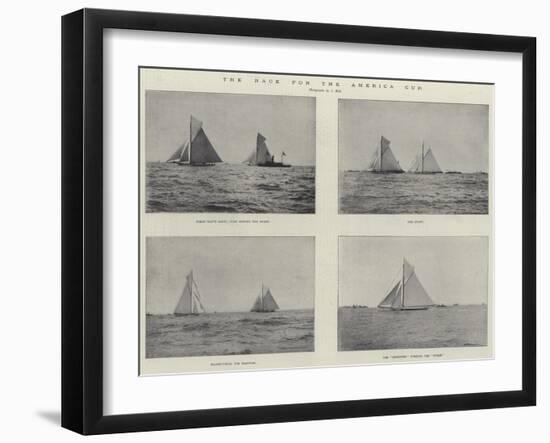 The Race for the America Cup-null-Framed Giclee Print