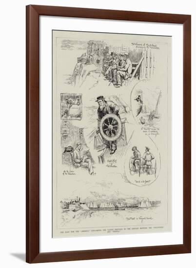 The Race for the America Cup-William Allen Rogers-Framed Giclee Print