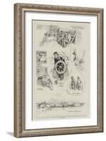 The Race for the America Cup-William Allen Rogers-Framed Giclee Print