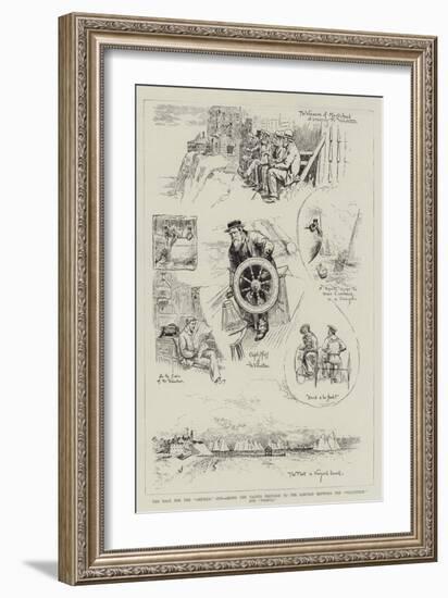 The Race for the America Cup-William Allen Rogers-Framed Giclee Print