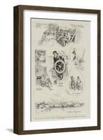 The Race for the America Cup-William Allen Rogers-Framed Giclee Print