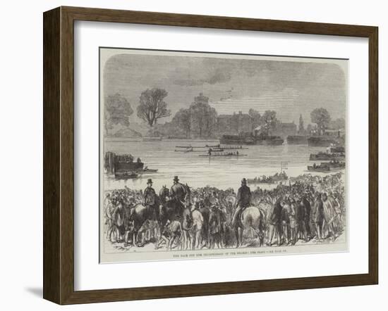 The Race for the Championship of the Thames, the Start-null-Framed Giclee Print