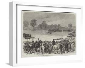 The Race for the Championship of the Thames, the Start-null-Framed Giclee Print