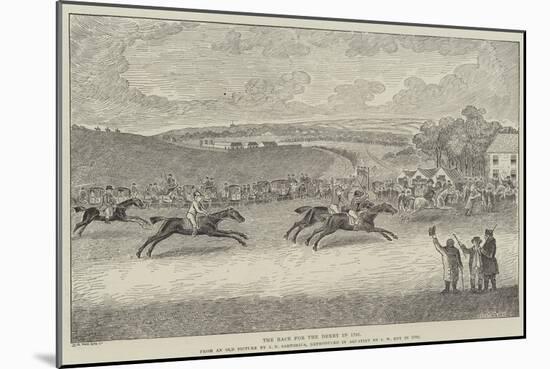 The Race for the Derby in 1791-null-Mounted Giclee Print