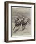 The Race for the St Leger, Defeat of Lord Rosebery's Colt Ladas by Lord Alington's Filly Throstle-Stanley Berkeley-Framed Giclee Print