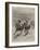 The Race for the St Leger, Defeat of Lord Rosebery's Colt Ladas by Lord Alington's Filly Throstle-Stanley Berkeley-Framed Giclee Print