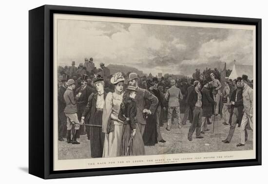 The Race for the St Leger, the Scene on the Course Just before the Start-Charles Green-Framed Stretched Canvas