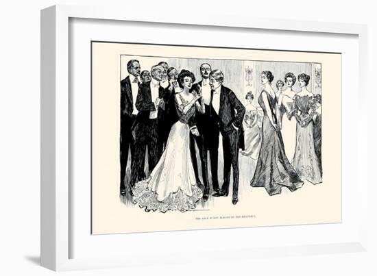 The Race Is Not Always To the Beautiful-Charles Dana Gibson-Framed Art Print