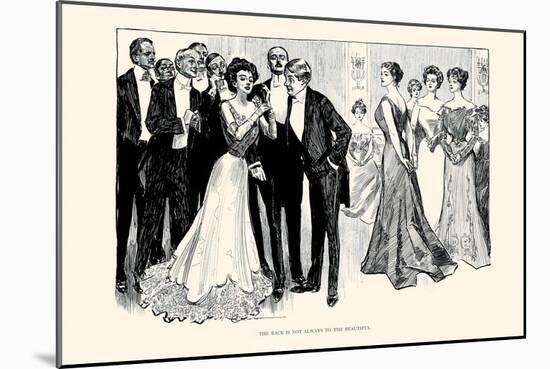 The Race Is Not Always To the Beautiful-Charles Dana Gibson-Mounted Art Print