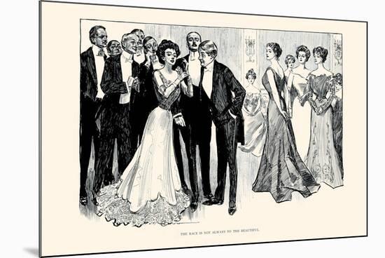 The Race Is Not Always To the Beautiful-Charles Dana Gibson-Mounted Premium Giclee Print