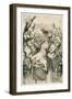 The Race Meeting, or the Gambler, 1853 (Pen and Black Ink on Off-White Paper)-John Everett Millais-Framed Giclee Print