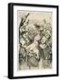 The Race Meeting, or the Gambler, 1853 (Pen and Black Ink on Off-White Paper)-John Everett Millais-Framed Giclee Print